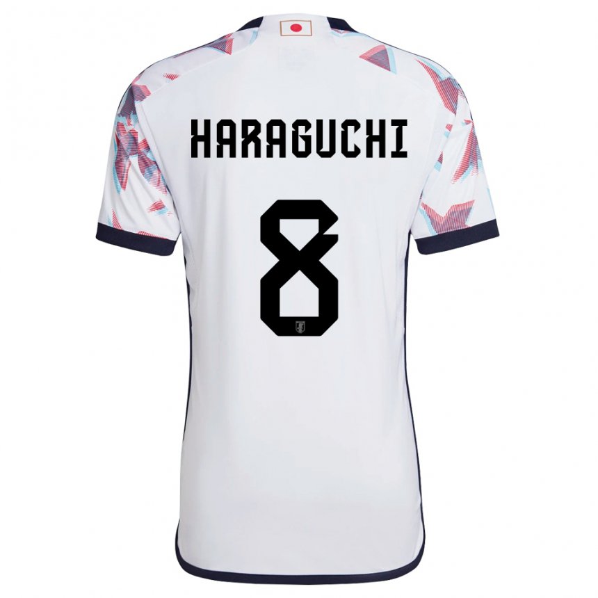 Heren Japans Genki Haraguchi #8 Wit Uitshirt Uittenue 22-24 T-shirt