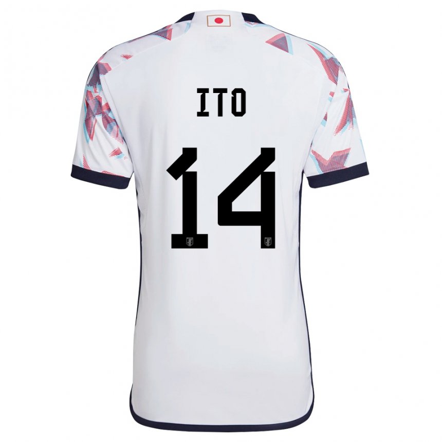 Heren Japans Junya Ito #14 Wit Uitshirt Uittenue 22-24 T-shirt