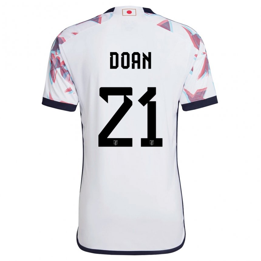 Heren Japans Ritsu Doan #21 Wit Uitshirt Uittenue 22-24 T-shirt