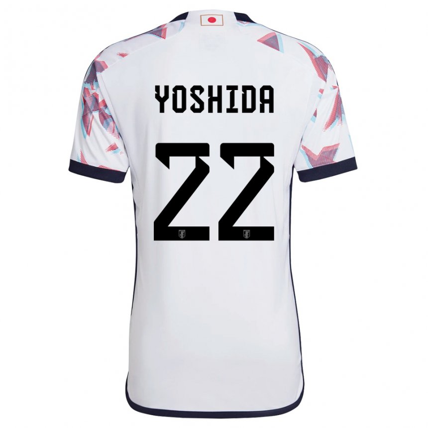 Heren Japans Maya Yoshida #22 Wit Uitshirt Uittenue 22-24 T-shirt