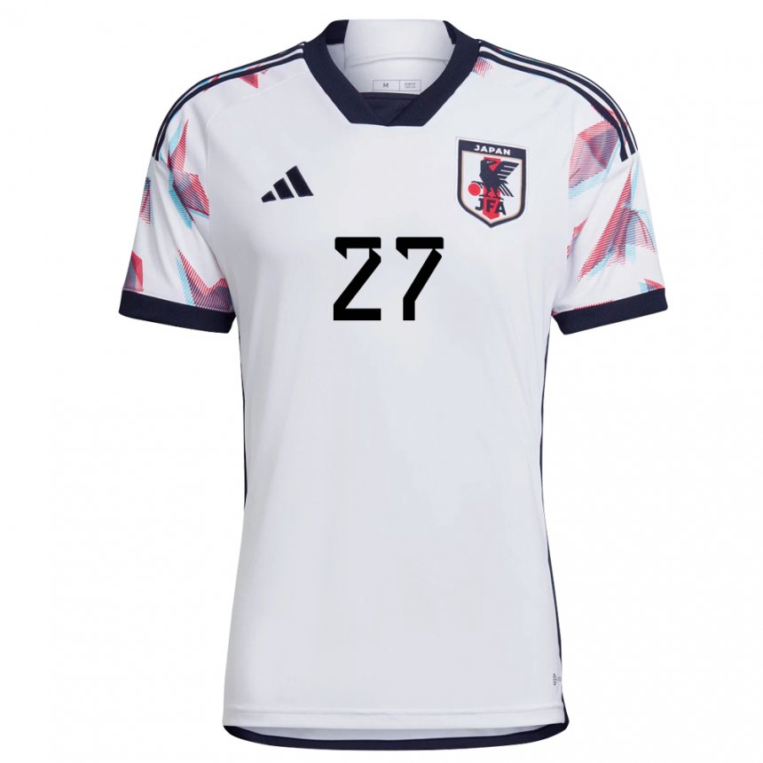 Heren Japans Yuki Soma #27 Wit Uitshirt Uittenue 22-24 T-shirt