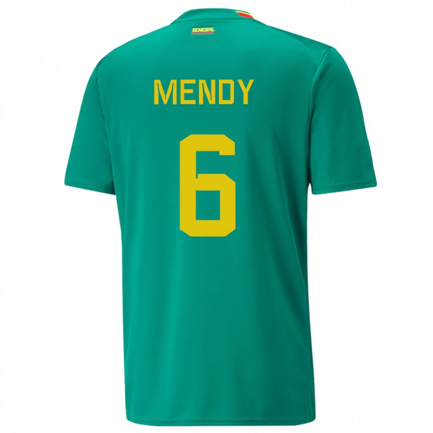 Heren Senegalees Nampalys Mendy #6 Groente Uitshirt Uittenue 22-24 T-shirt