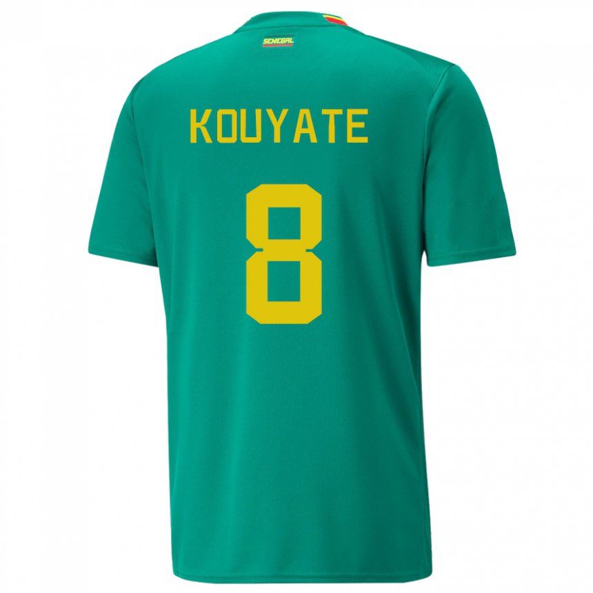 Heren Senegalees Cheikhou Kouyate #8 Groente Uitshirt Uittenue 22-24 T-shirt