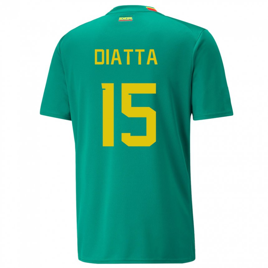 Heren Senegalees Krepin Diatta #15 Groente Uitshirt Uittenue 22-24 T-shirt