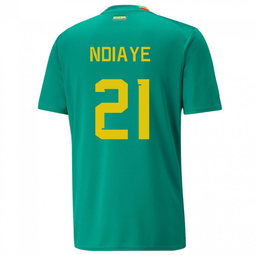 Heren Senegalees Iliman Ndiaye #21 Groente Uitshirt Uittenue 22-24 T-shirt