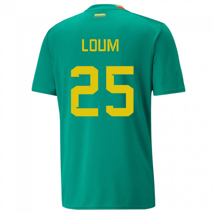 Heren Senegalees Mamadou Loum #25 Groente Uitshirt Uittenue 22-24 T-shirt