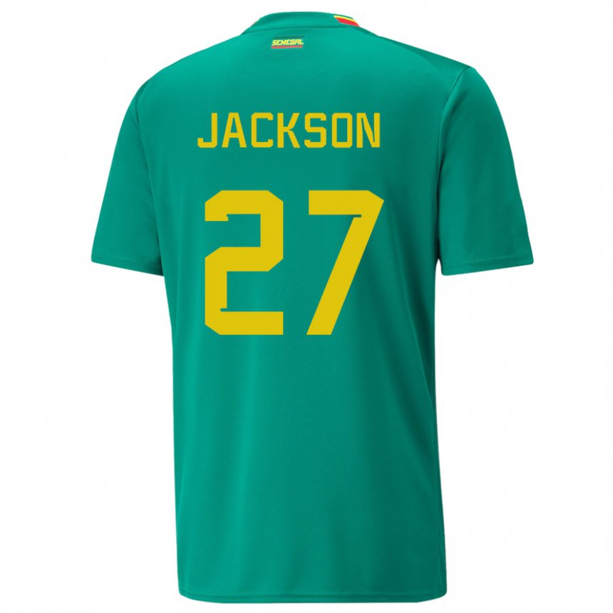 Heren Senegalees Nicolas Jackson #27 Groente Uitshirt Uittenue 22-24 T-shirt