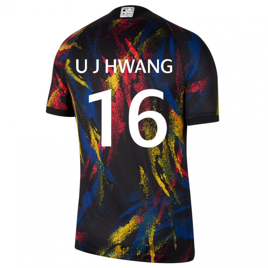 Heren Zuid-koreaans Ui-jo Hwang #16 Veelkleurig Uitshirt Uittenue 22-24 T-shirt