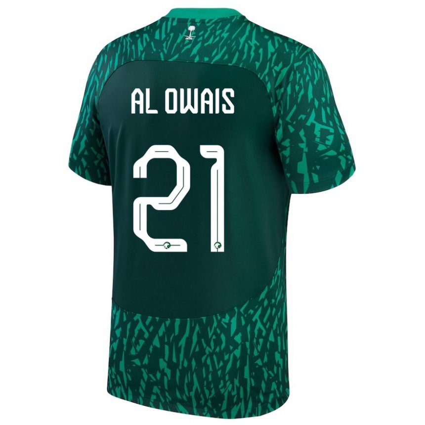 Heren Saoedi-arabisch Mohammed Al Owais #21 Donkergroen Uitshirt Uittenue 22-24 T-shirt