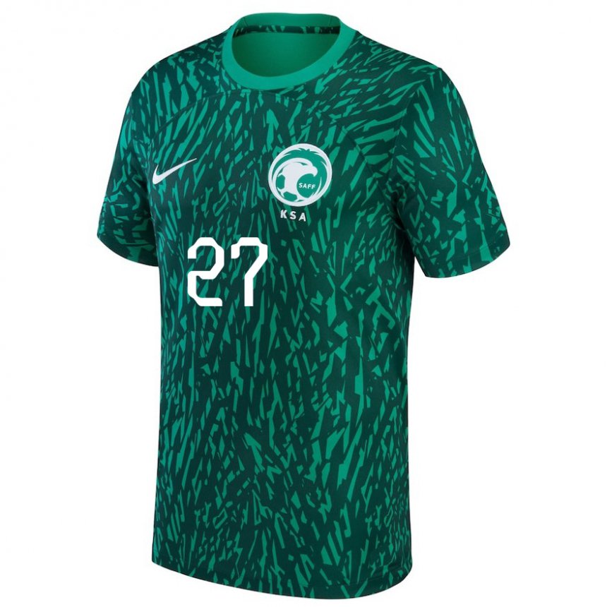 Heren Saoedi-arabisch Hatan Bahbri #27 Donkergroen Uitshirt Uittenue 22-24 T-shirt