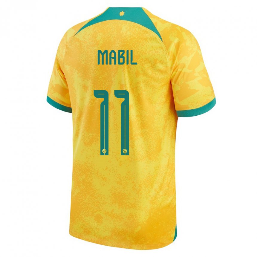 Dames Australisch Awer Mabil #11 Gouden Thuisshirt Thuistenue 22-24 T-shirt