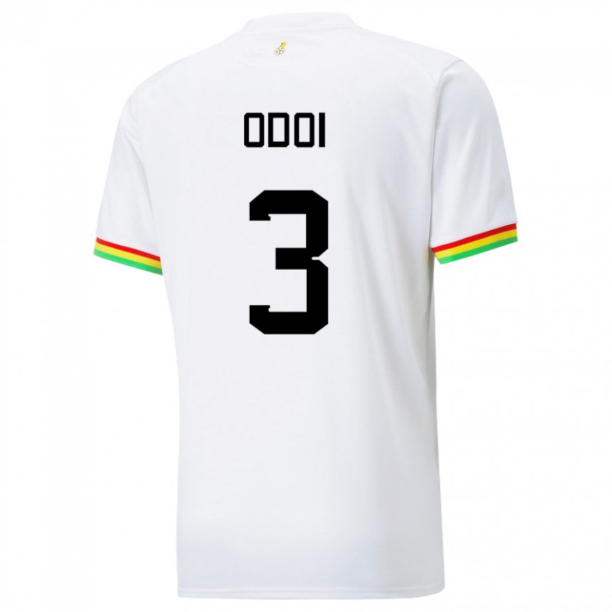 Dames Ghanees Denis Odoi #3 Wit Thuisshirt Thuistenue 22-24 T-shirt