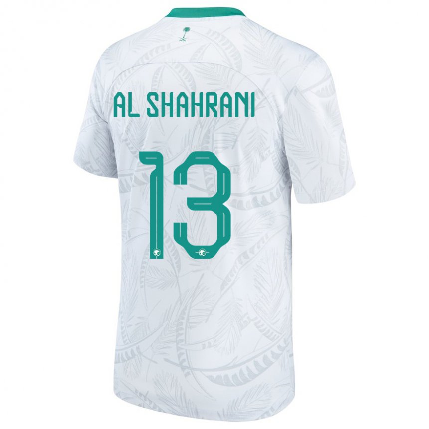 Dames Saoedi-arabisch Yaseer Al Shahrani #13 Wit Thuisshirt Thuistenue 22-24 T-shirt