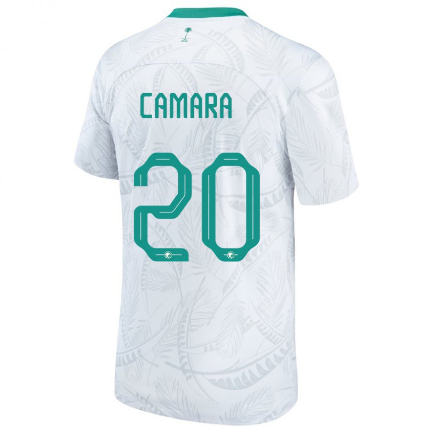 Dames Saoedi-arabisch Haroune Camara #20 Wit Thuisshirt Thuistenue 22-24 T-shirt