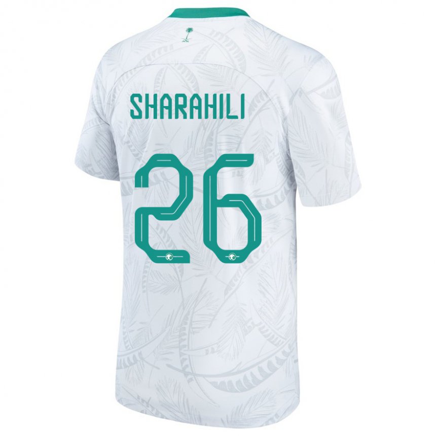 Dames Saoedi-arabisch Riyadh Sharahili #26 Wit Thuisshirt Thuistenue 22-24 T-shirt