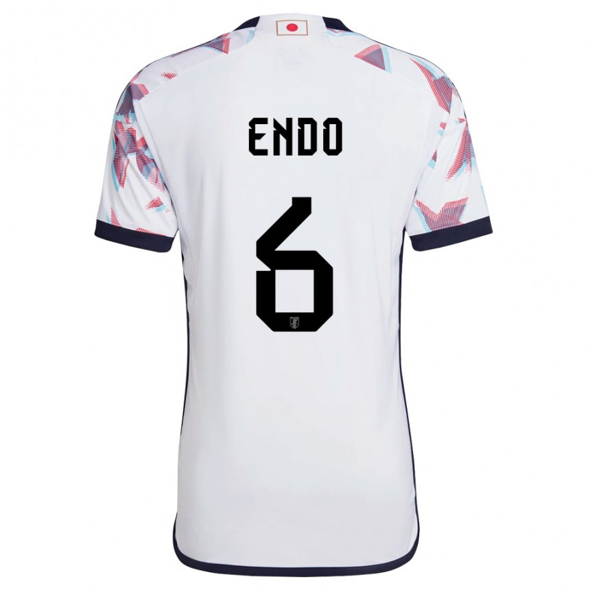 Dames Japans Wataru Endo #6 Wit Uitshirt Uittenue 22-24 T-shirt