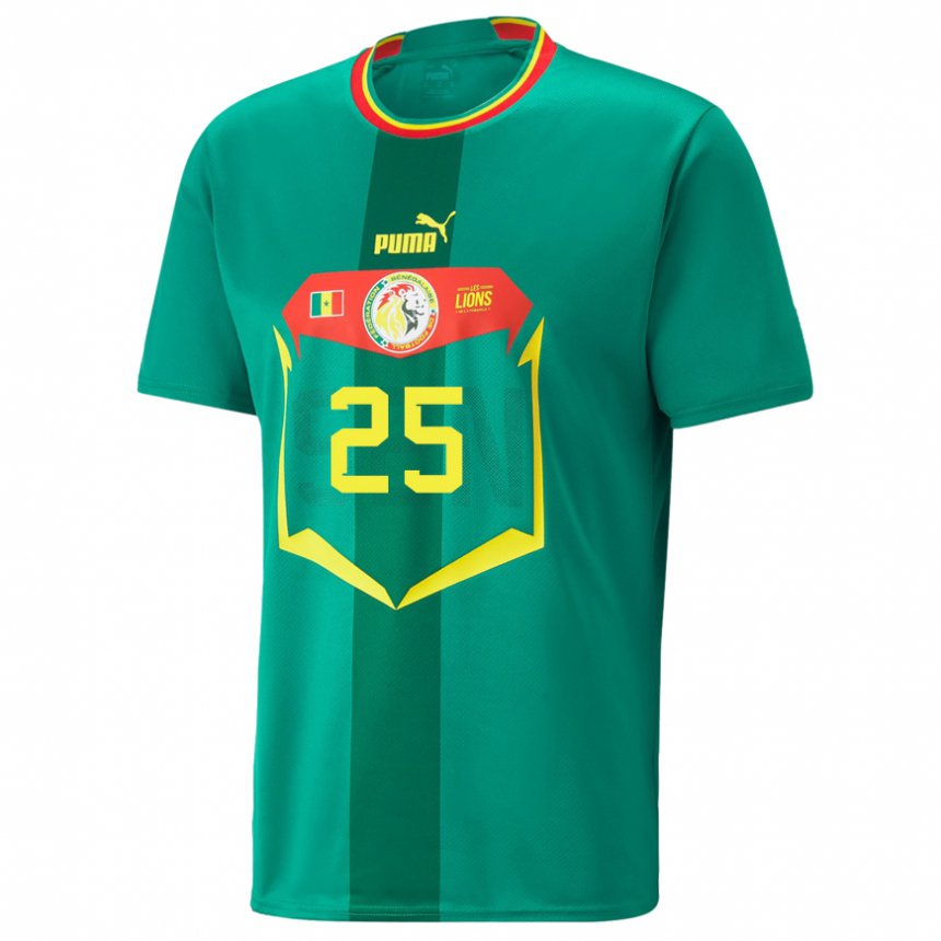 Dames Senegalees Mamadou Loum #25 Groente Uitshirt Uittenue 22-24 T-shirt