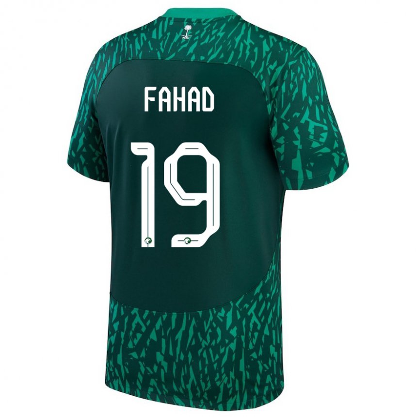 Dames Saoedi-arabisch Fahad Al Muwallad #19 Donkergroen Uitshirt Uittenue 22-24 T-shirt