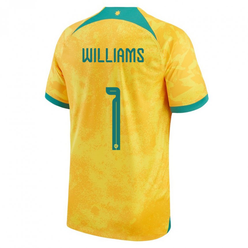 Kinderen Australisch Lydia Williams #1 Gouden Thuisshirt Thuistenue 22-24 T-shirt