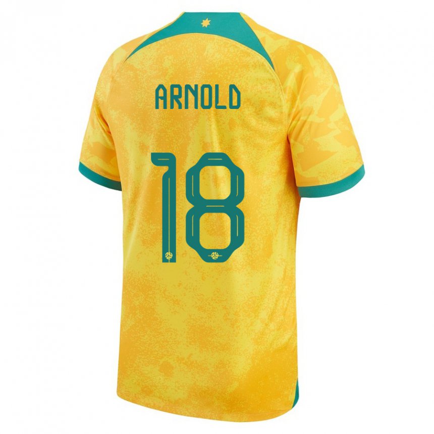 Kinderen Australisch Mackenzie Arnold #18 Gouden Thuisshirt Thuistenue 22-24 T-shirt