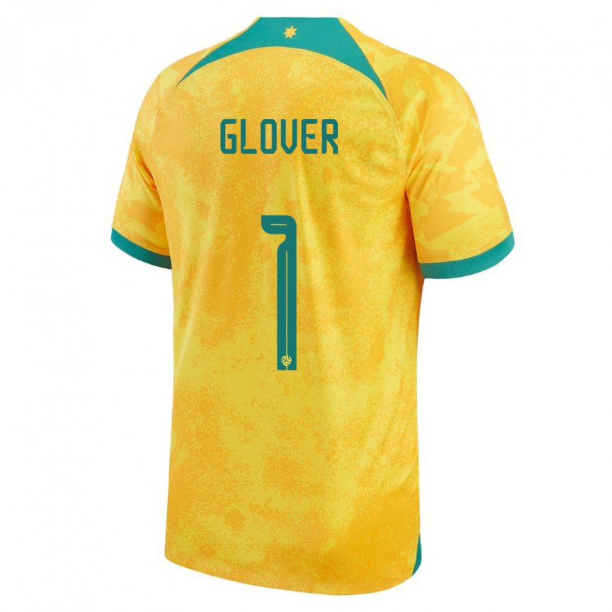 Kinderen Australisch Thomas Glover #1 Gouden Thuisshirt Thuistenue 22-24 T-shirt