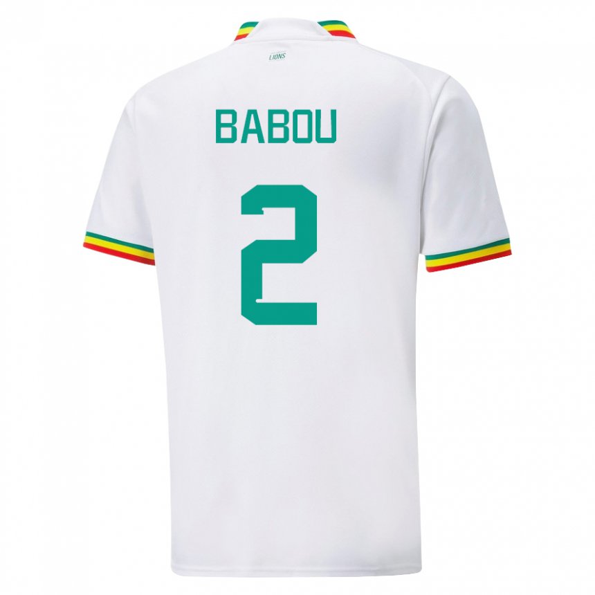 Kinderen Senegalees Marieme Babou #2 Wit Thuisshirt Thuistenue 22-24 T-shirt