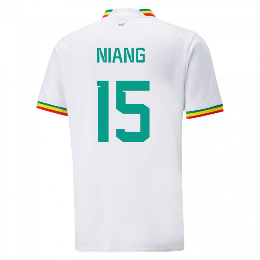 Kinderen Senegalees Jeanne Niang #15 Wit Thuisshirt Thuistenue 22-24 T-shirt