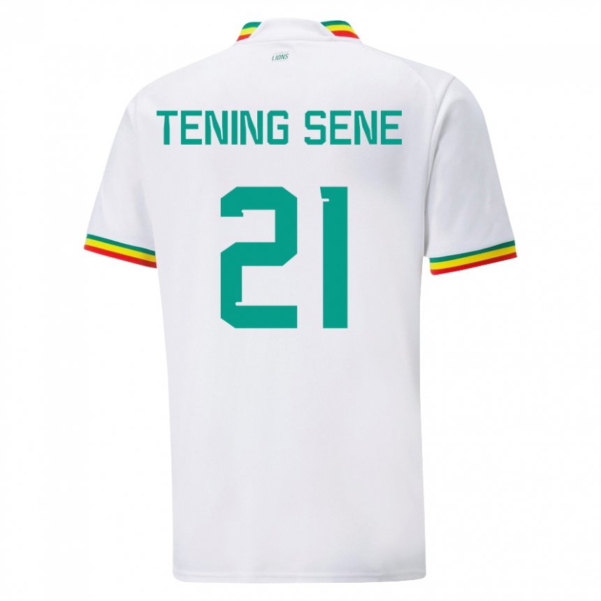 Kinderen Senegalees Tening Sene #21 Wit Thuisshirt Thuistenue 22-24 T-shirt