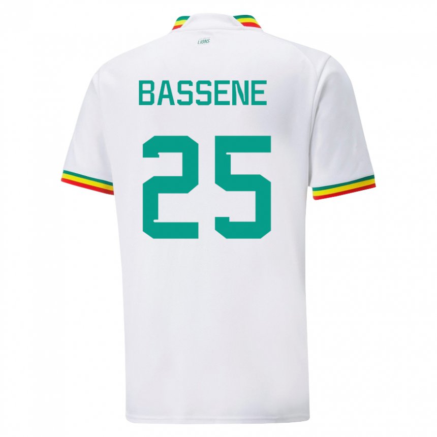 Kinderen Senegalees Pascaline Bassene #25 Wit Thuisshirt Thuistenue 22-24 T-shirt