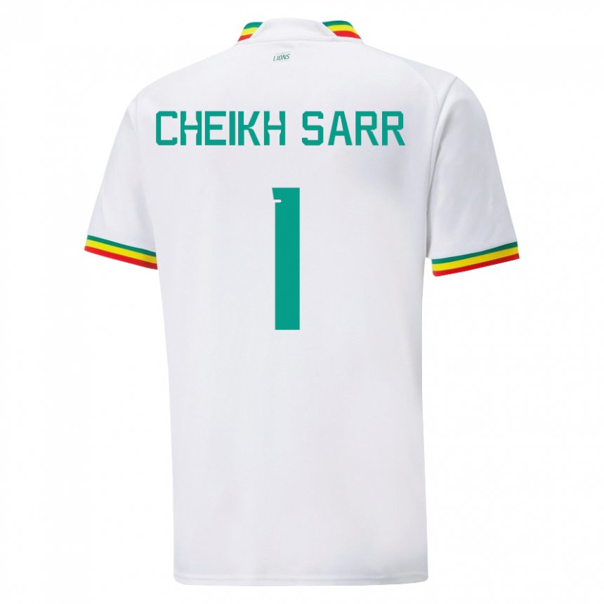 Kinderen Senegalees Cheikh Sarr #1 Wit Thuisshirt Thuistenue 22-24 T-shirt