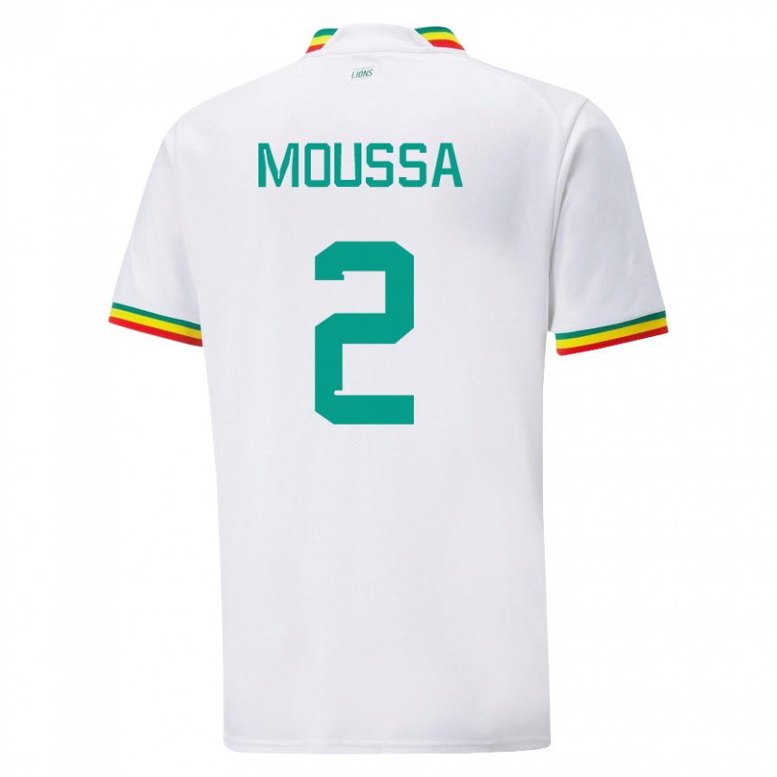 Kinderen Senegalees Moussa N Diaye #2 Wit Thuisshirt Thuistenue 22-24 T-shirt