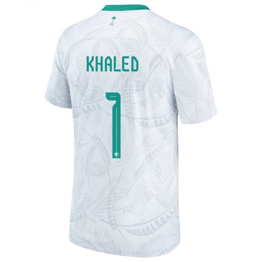 Kinderen Saoedi-arabisch Sarah Khaled #1 Wit Thuisshirt Thuistenue 22-24 T-shirt