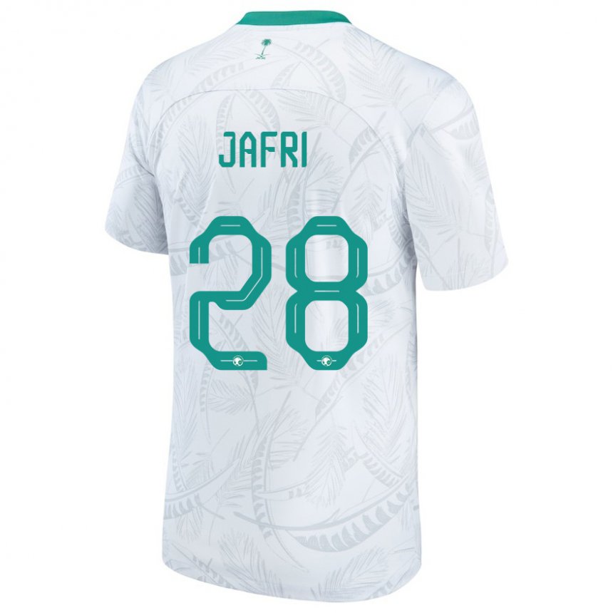 Kinderen Saoedi-arabisch Farah Jafri #28 Wit Thuisshirt Thuistenue 22-24 T-shirt