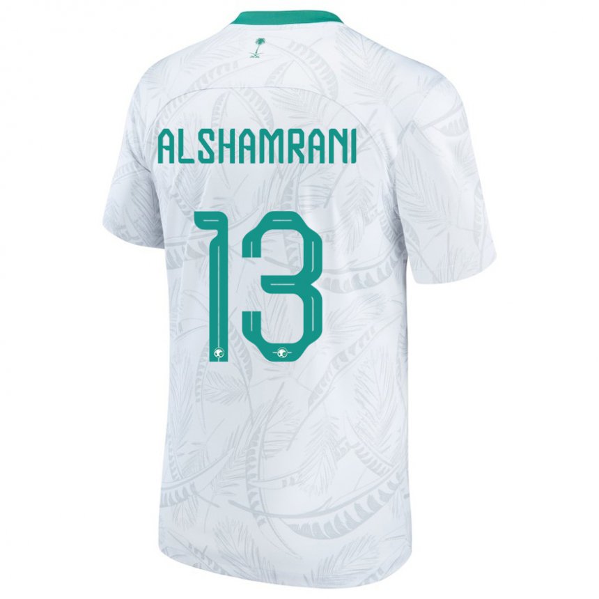 Kinderen Saoedi-arabisch Farha Alshamrani #13 Wit Thuisshirt Thuistenue 22-24 T-shirt