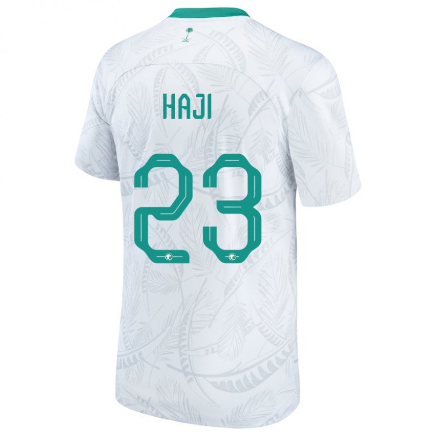 Kinderen Saoedi-arabisch Talal Haji #23 Wit Thuisshirt Thuistenue 22-24 T-shirt