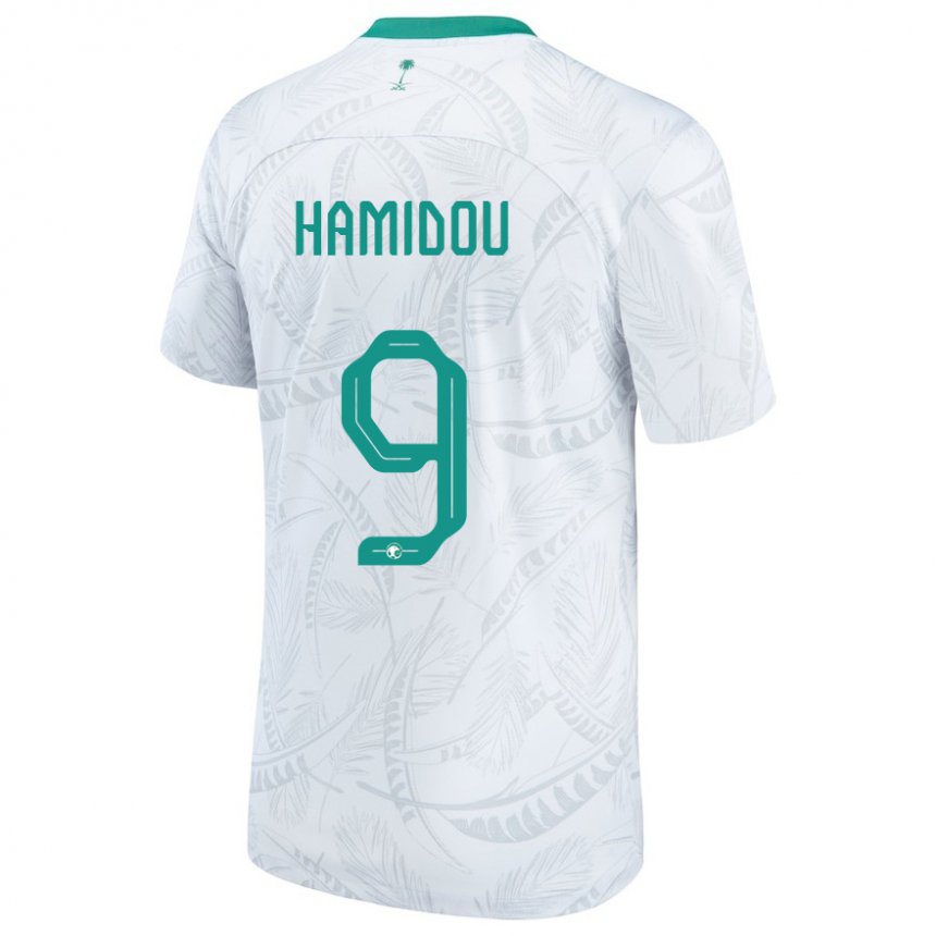 Kinderen Saoedi-arabisch Rayane Hamidou #9 Wit Thuisshirt Thuistenue 22-24 T-shirt