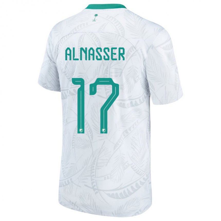 Kinderen Saoedi-arabisch Saad Alnasser #17 Wit Thuisshirt Thuistenue 22-24 T-shirt