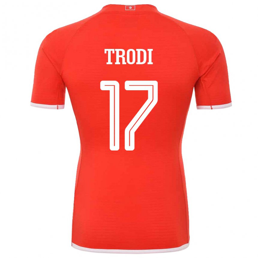 Kinderen Tunesisch Imen Trodi #17 Rood Thuisshirt Thuistenue 22-24 T-shirt