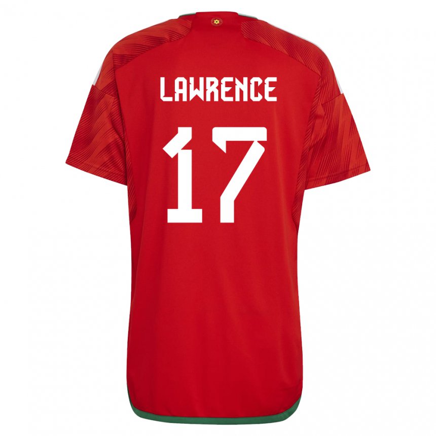 Kinderen Welsh Nadia Lawrence #17 Rood Thuisshirt Thuistenue 22-24 T-shirt