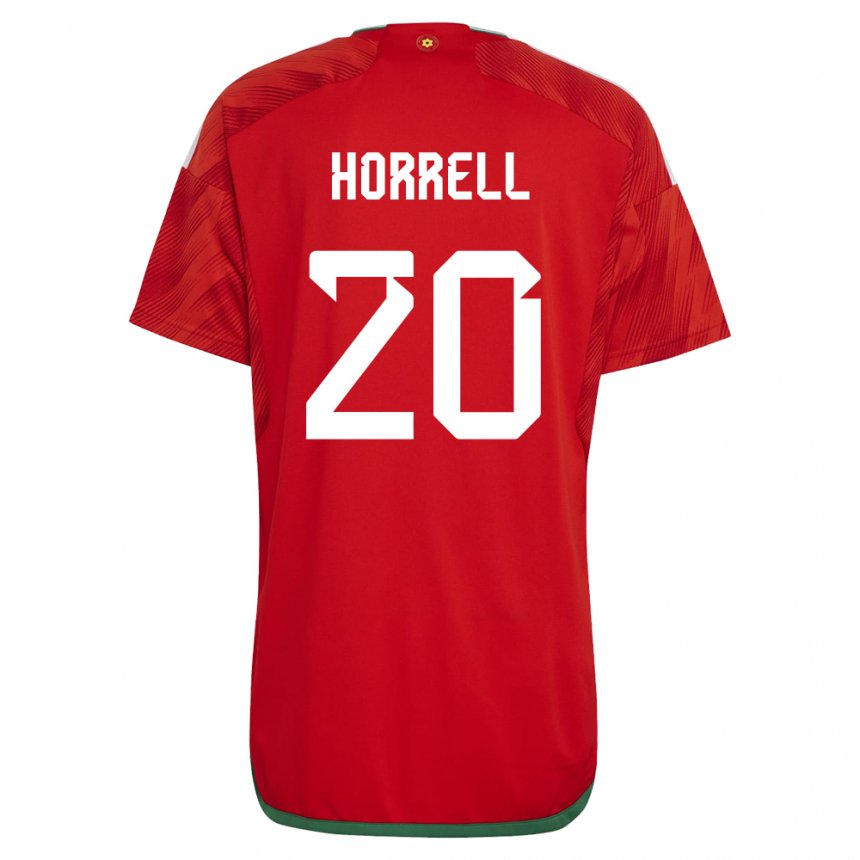 Kinderen Welsh Grace Horrell #20 Rood Thuisshirt Thuistenue 22-24 T-shirt