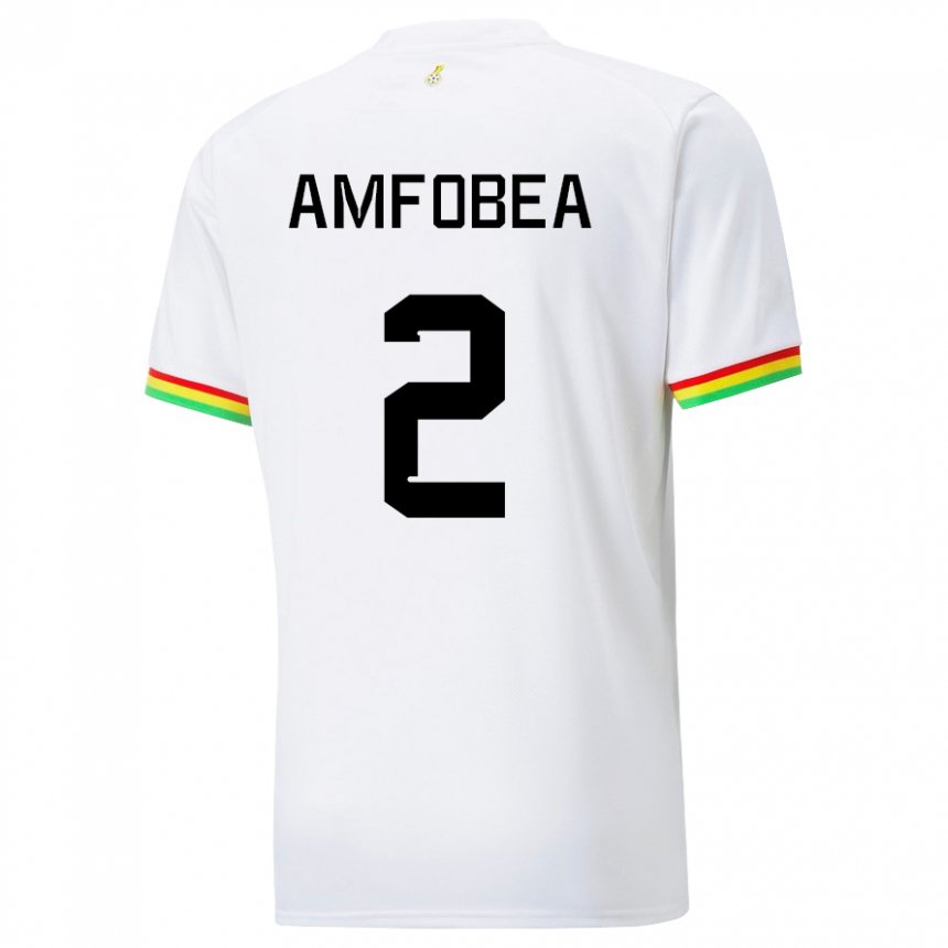 Kinderen Ghanees Gladys Amfobea #2 Wit Thuisshirt Thuistenue 22-24 T-shirt