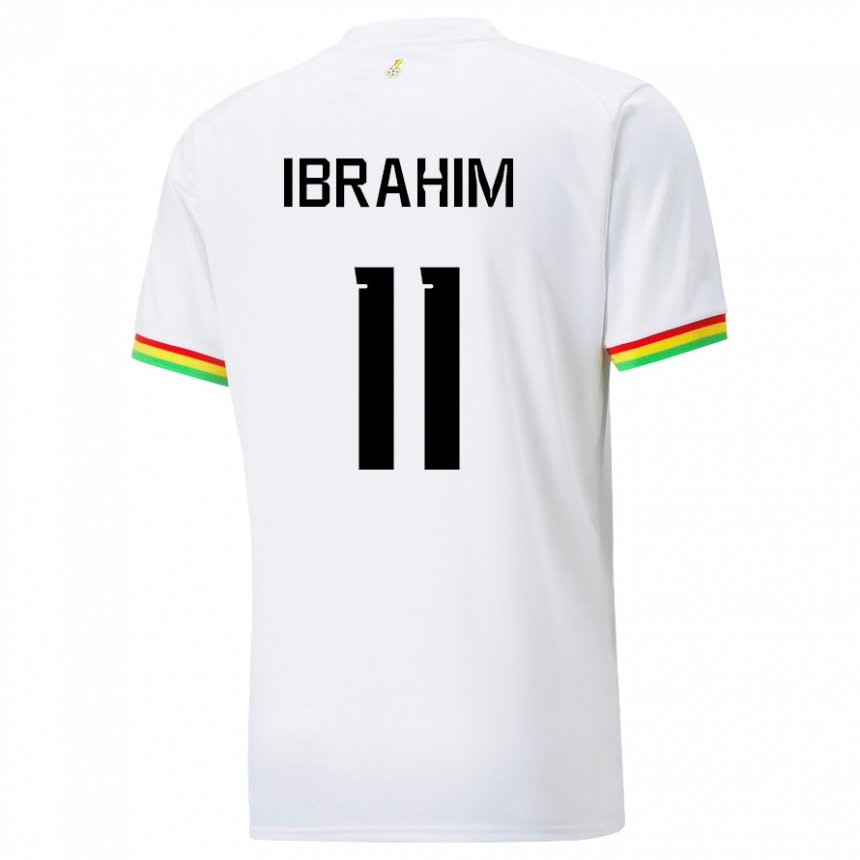 Kinderen Ghanees Zubairu Ibrahim #11 Wit Thuisshirt Thuistenue 22-24 T-shirt