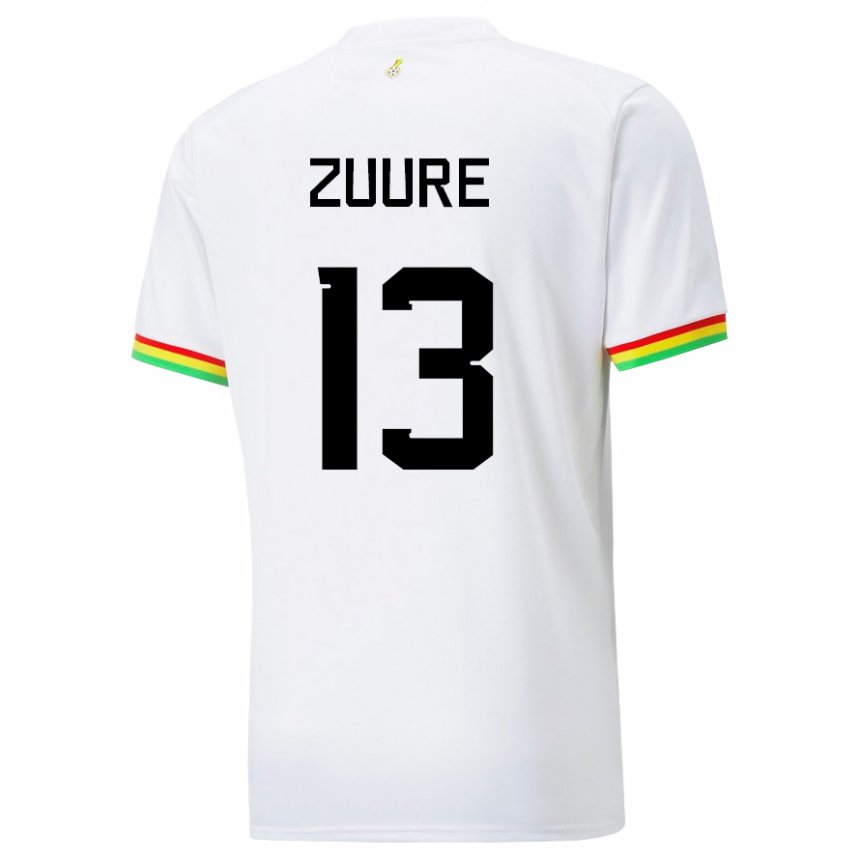 Kinderen Ghanees Moses Salifu Bawa Zuure #13 Wit Thuisshirt Thuistenue 22-24 T-shirt