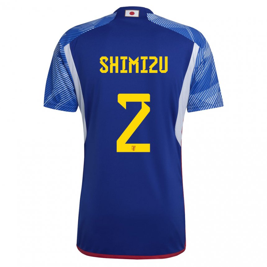 Kinderen Japans Risa Shimizu #2 Koningsblauw Thuisshirt Thuistenue 22-24 T-shirt