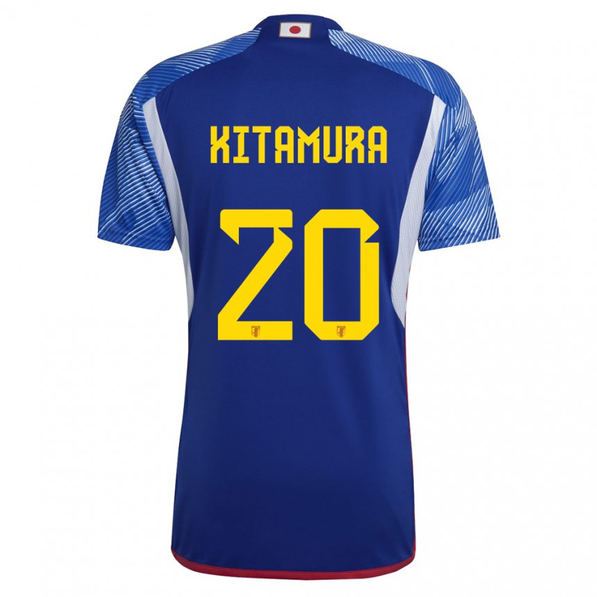 Kinderen Japans Nanami Kitamura #20 Koningsblauw Thuisshirt Thuistenue 22-24 T-shirt