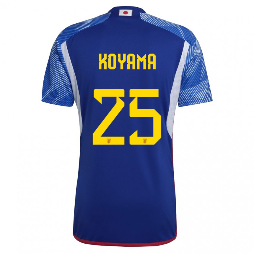 Kinderen Japans Shinomi Koyama #25 Koningsblauw Thuisshirt Thuistenue 22-24 T-shirt