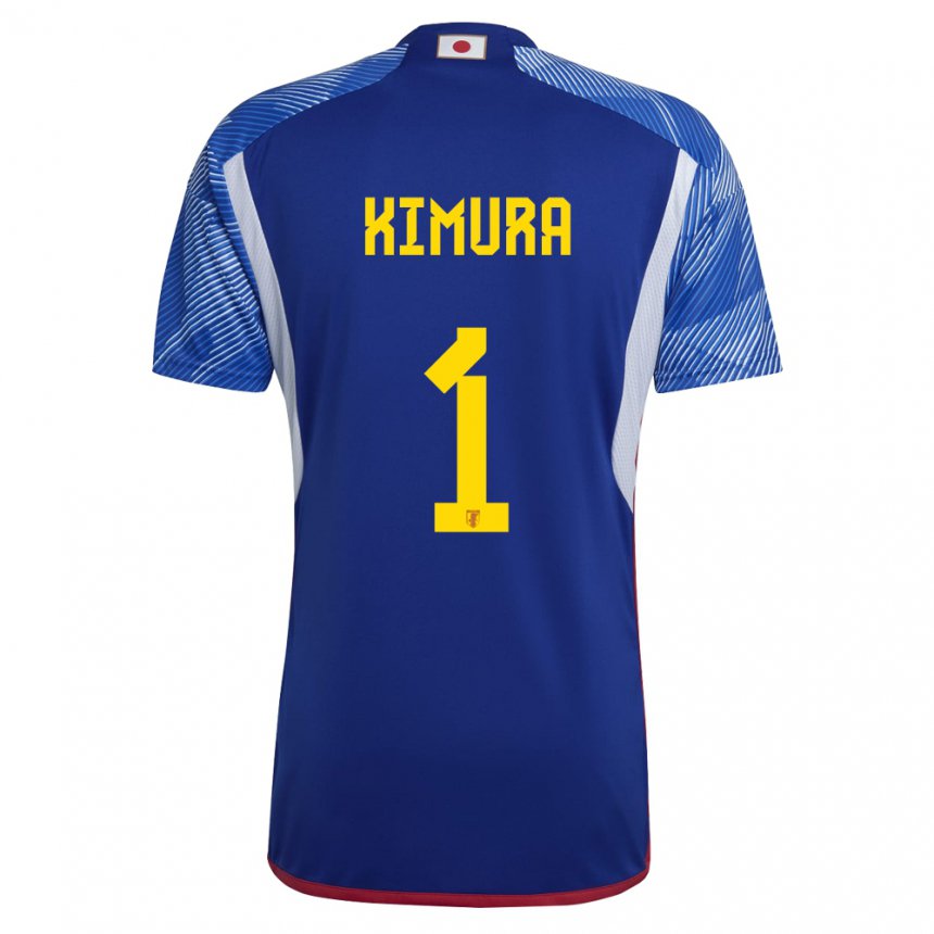 Kinderen Japans Ryoya Kimura #1 Koningsblauw Thuisshirt Thuistenue 22-24 T-shirt