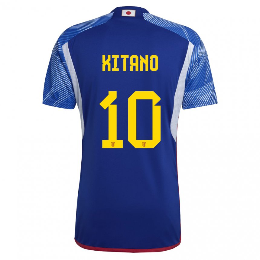 Kinderen Japans Sota Kitano #10 Koningsblauw Thuisshirt Thuistenue 22-24 T-shirt