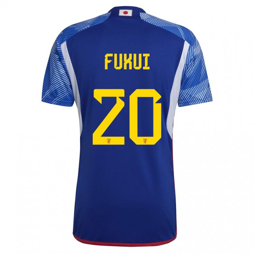 Kinderen Japans Taichi Fukui #20 Koningsblauw Thuisshirt Thuistenue 22-24 T-shirt