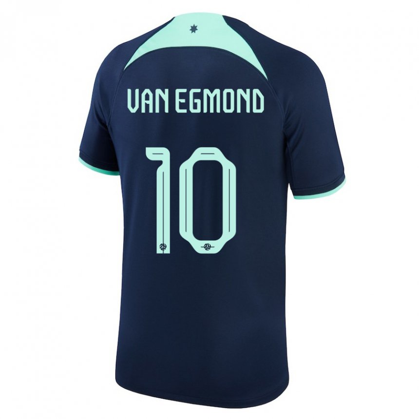 Kinderen Australisch Emily Van Egmond #10 Donkerblauw Uitshirt Uittenue 22-24 T-shirt